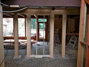 New Bearing Wall In Place (view from Entry Hall)